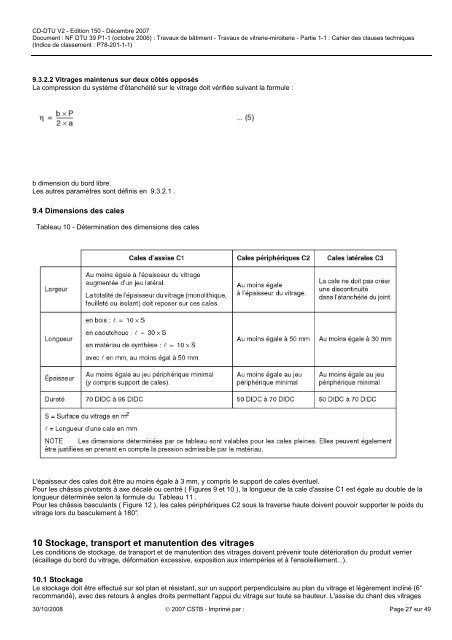 NF DTU 39 P1-1 Travaux de vitrerie-miroiterie