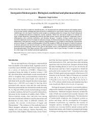 Biological, medicinal and pharmaceutical uses - PCTE Group of ...