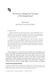 The Semiotics of Hunger from “Le Cygne” to “Ein Hüngerkunstler ...