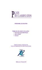 plan de classification du personnel de soutien - Commission ...