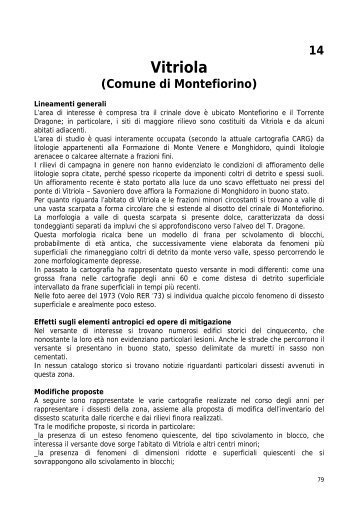 Vitriola (Montefiorino) - Ambiente