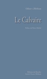 Le Calvaire - Octave Mirbeau - Éditions du Boucher