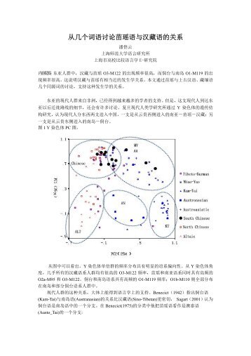 从几个词语讨论苗瑶语与汉藏语的关系 - 北京大学中国语言学研究中心