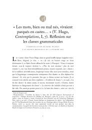 Les mots, bien ou mal nés, vivaient parqués en castes… - Académie ...