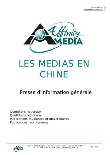 Presse d'information générale - Affinity Media