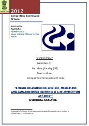 “a study on acquisition, control, merger and amalgamation under ...