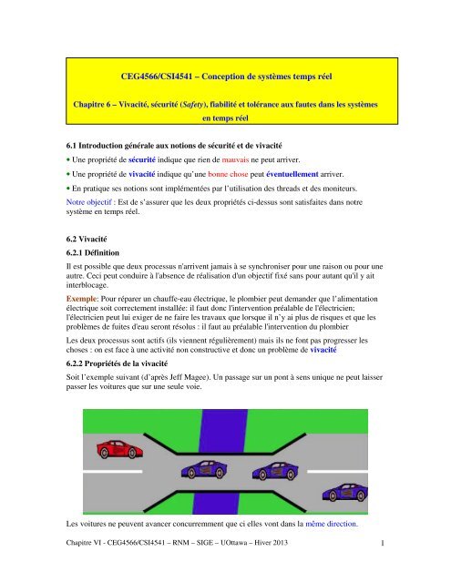 CEG4566/CSI4541 – Conception de systèmes temps réel