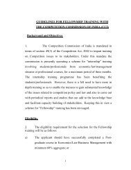 Fellowship Guidelines - Competition Commission of India