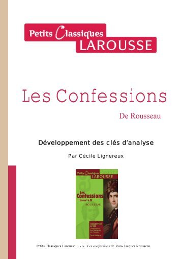 De Rousseau - Les Petits Classiques Larousse