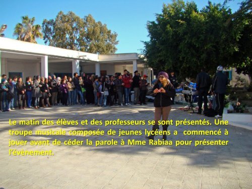 Présentation du Lycée secondaire Houmt Souk - UNESCO