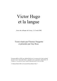EDIFICES ET PERSONNAGES MELES - Groupe Hugo