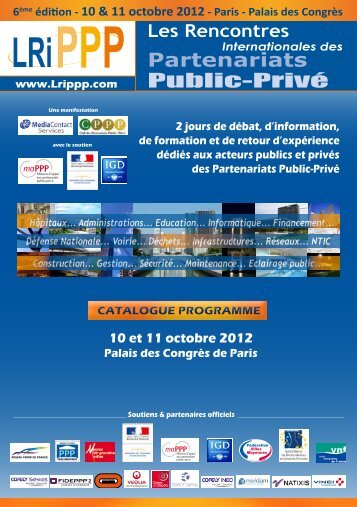 Télécharger le catalogue programme des Rencontres 2012 - lrippp