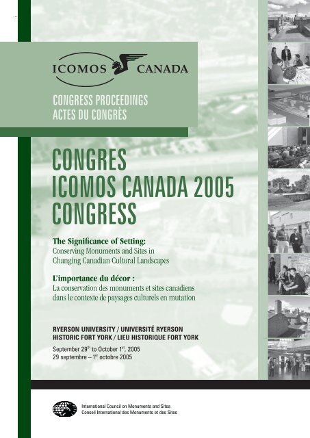 Congres Icomos Canada 05 Congress