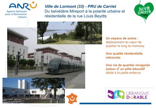 Ville de Lormont (33) - PRU de Carriet Du belvédère Mireport ... - Anru