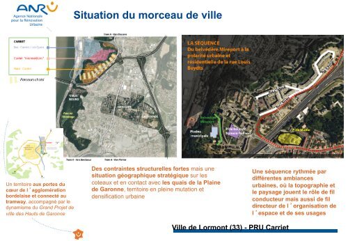 Ville de Lormont (33) - PRU de Carriet Du belvédère Mireport ... - Anru