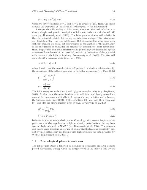 Primordial Black Holes and Cosmological Phase Transitions Report ...