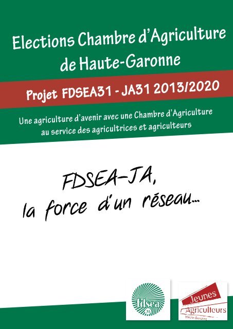 Elections Chambre d'Agriculture de Haute-Garonne ... - fdsea31