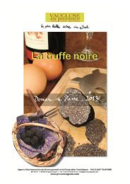 II - Les Marchés aux truffes - Presse - Vaucluse