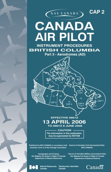 CANADA AIR PILOT - Bathursted Ccnb