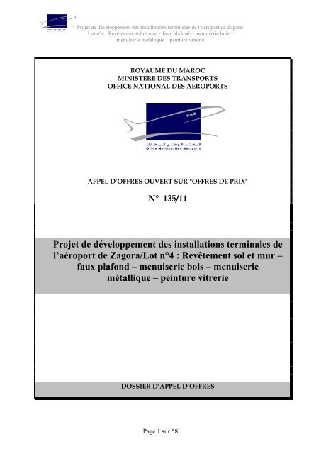 N 135 11 Office National Des Aeroports N 135 11 Office National Des Aeroports