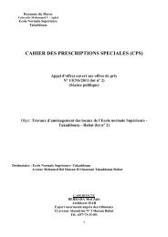 cahier des prescriptions speciales (cps) - Université Mohammed V ...