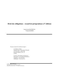 Droit des obligations – recueil de jurisprudence - Les éditions Thémis