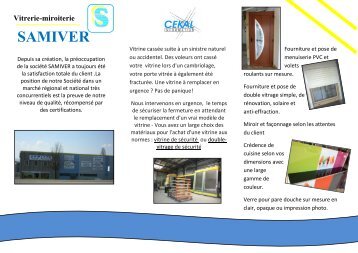 Découvrez notre brochure - Samiver à Salaise sur Sanne