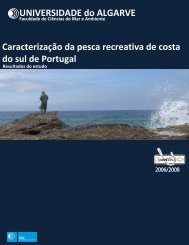 UNIVERSIDADE do ALGARVE Caracterização da pesca recreativa ...