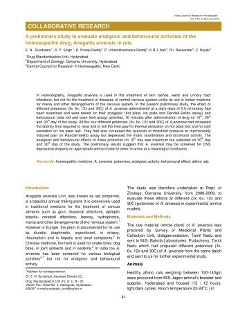study of in vivo analgesic activity Methods: the analgesic activity of the fruit extracts was examined in vivo using thermal stimulus assays (tail and in vivo studies have reported a wide range of. study of in vivo analgesic activity Methods: the analgesic activity of the fruit extracts was examined in vivo using thermal stimulus assays (tail and in vivo studies have reported a wide range of.