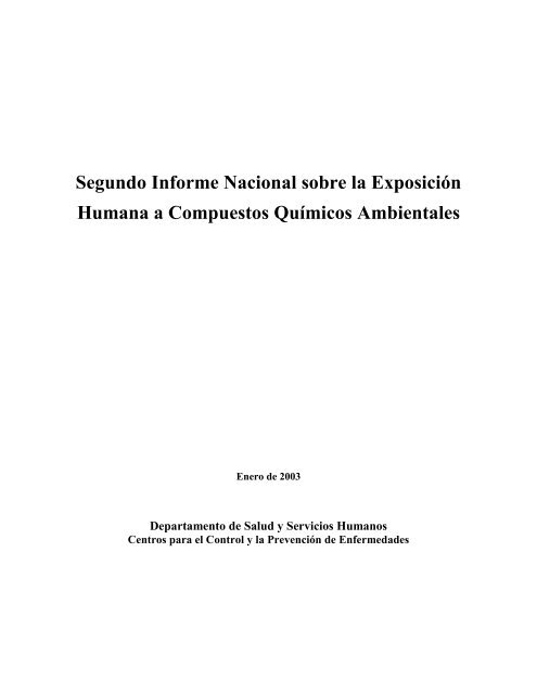 Segundo Informe Nacional sobre la Exposición Humana a ... - CCP