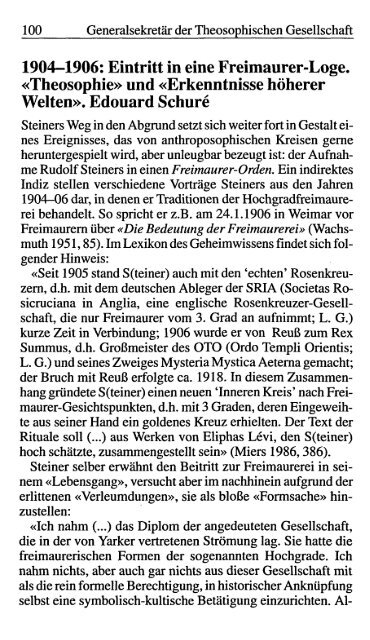 RUDOLF STEINER UND DIE ANTHROPOSOPHIE