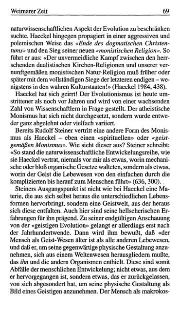 RUDOLF STEINER UND DIE ANTHROPOSOPHIE