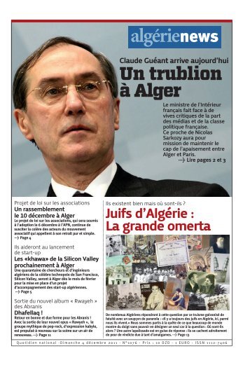algerienews du 4 décembre 2011 - Mouvement social algerien ...