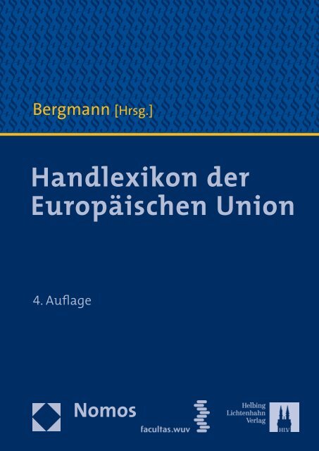 Handlexikon der Europäischen Union - Manz