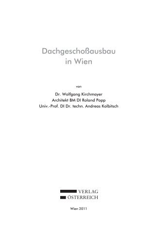 Dachgeschoßausbau in Wien - Manz