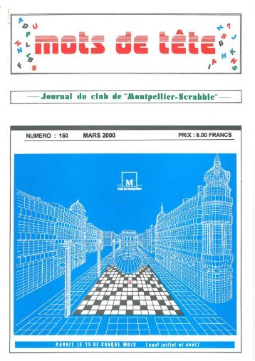Mots de Tête n°150 (mars 2000) - Montpellier Scrabble