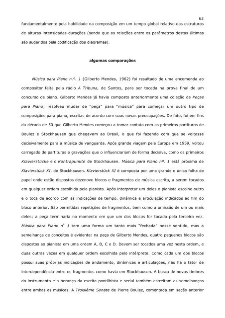 Indeterminação e Improvisação na Música Brasileira ... - CCRMA