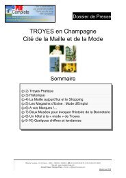 View brochure - Office de Tourisme de Troyes