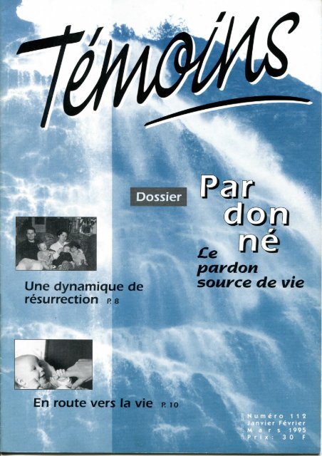 pardon source de vie - Temoins