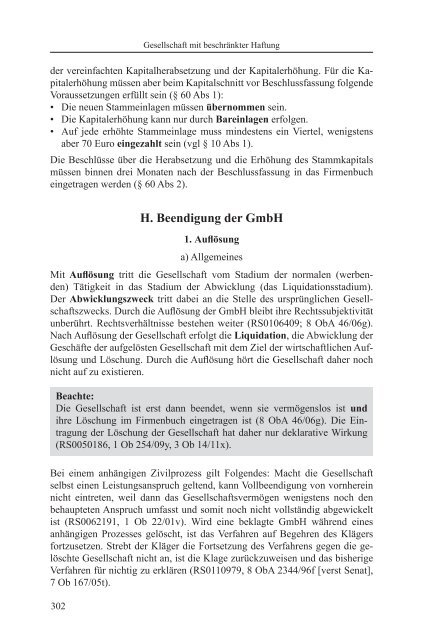 Eintragung geschäftsführer firmenbuch deklarativ