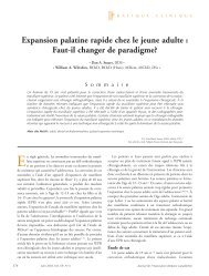 Expansion palatine rapide chez le jeune adulte - Canadian Dental ...