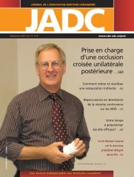 JADC - Canadian Dental Association