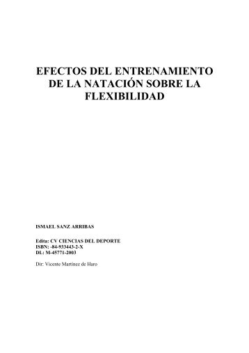 “Efectos del entrenamiento de la natación sobre la flexibilidad”.