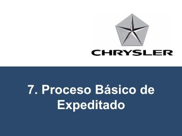 Proceso de expeditacion Junio 2008 - Chrysler