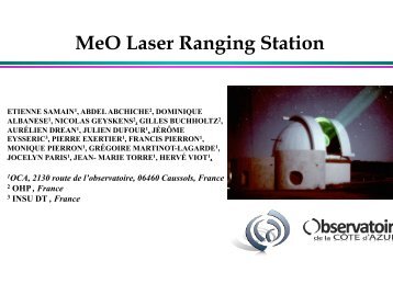 MeO Laser Ranging Station