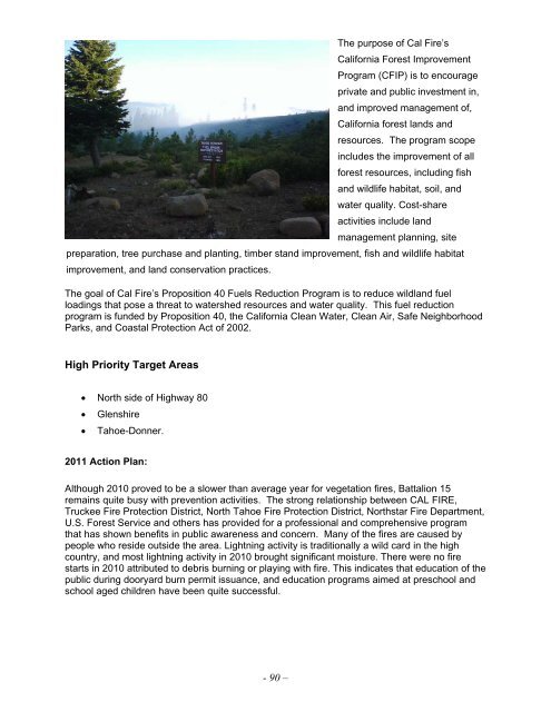 Nevada-Yuba-Placer Strategic Fire Plan 2011 - Board of Forestry ...