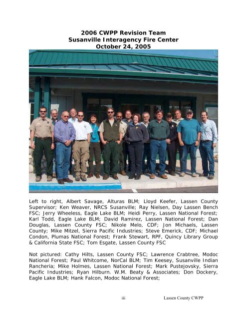 Lassen – Modoc Unit - Board of Forestry and Fire Protection - State ...