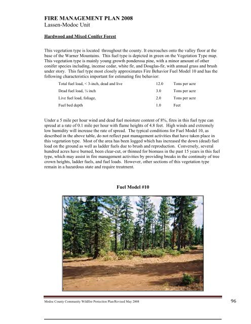 Lassen – Modoc Unit - Board of Forestry and Fire Protection - State ...