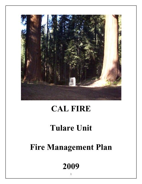 CAL FIRE Tulare Unit - Board of Forestry and Fire Protection - State ...