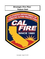 Tulare Unit Strategic Fire Plan - Board of Forestry and Fire Protection